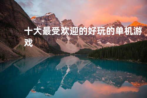 十大最受欢迎的好玩的单机游戏